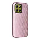 For Motorola Moto G86 5G Carbon Fiber Texture Flip Leather Phone Case(Pink) - 3