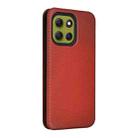 For Motorola Moto G86 5G Carbon Fiber Texture Flip Leather Phone Case(Brown) - 3