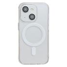 For iPhone 14 Plus Acrylic MagSafe Magnetic Lens Film Protection Phone Case(Transparent) - 1