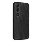 For Sony Xperia 1 VI 2024 Carbon Fiber Texture Flip Leather Phone Case(Black) - 3
