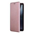 For Sony Xperia 10 VI 2024 Carbon Fiber Texture Flip Leather Phone Case(Pink) - 2