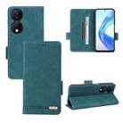 For Honor X7b Magnetic Clasp Flip Leather Phone Case(Green) - 1