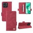 For Honor X8b Magnetic Clasp Flip Leather Phone Case(Red) - 1