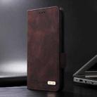 For Honor 200 Magnetic Clasp Flip Leather Phone Case(Brown) - 2