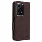 For Honor 200 Lite Global Magnetic Clasp Flip Leather Phone Case(Brown) - 3