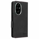 For Honor 200 Pro Magnetic Clasp Flip Leather Phone Case(Black) - 3