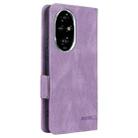 For Honor 200 Pro Magnetic Clasp Flip Leather Phone Case(Purple) - 3