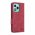 For Honor 400 Lite Global Magnetic Clasp Flip Leather Phone Case(Red) - 3