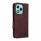 For Honor 400 Lite Global Magnetic Clasp Flip Leather Phone Case(Brown) - 3