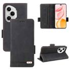 For Honor 400 Pro Global 160.8mm Magnetic Clasp Flip Leather Phone Case(Black) - 1
