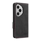For Honor 400 Pro Global 160.8mm Magnetic Clasp Flip Leather Phone Case(Black) - 3