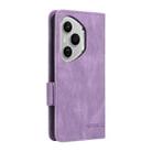 For Honor 400 Pro Global 160.8mm Magnetic Clasp Flip Leather Phone Case(Purple) - 3