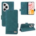 For Honor 400 Pro Global 160.8mm Magnetic Clasp Flip Leather Phone Case(Green) - 1