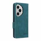 For Honor 400 Pro Global 160.8mm Magnetic Clasp Flip Leather Phone Case(Green) - 3