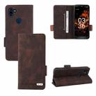 For Orbic Fun+ 4G Magnetic Clasp Leather Phone Case(Brown) - 1