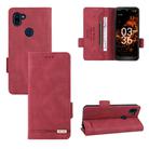 For Orbic Fun+ 4G Magnetic Clasp Leather Phone Case(Red) - 1