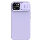 For iPhone 15 Plus NILLKIN CamShield MagSafe Liquid Silicone Phone Case(Purple) - 1