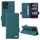 For Motorola Moto G84 5G Magnetic Clasp Leather Phone Case(Green) - 1