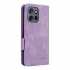 For Motorola Edge 50 Neo 5G Magnetic Clasp Leather Phone Case(Purple) - 3