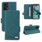 For Motorola Moto G35 5G Magnetic Clasp Leather Phone Case(Green) - 1