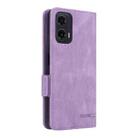For Motorola Moto G35 5G Magnetic Clasp Leather Phone Case(Purple) - 3