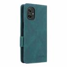 For Motorola Moto G55 5G Magnetic Clasp Leather Phone Case(Green) - 3