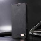For Motorola Moto G55 5G Magnetic Clasp Leather Phone Case(Black) - 2