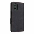 For Motorola Moto G55 5G Magnetic Clasp Leather Phone Case(Black) - 3