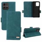 For Motorola Moto G75 5G Magnetic Clasp Leather Phone Case(Green) - 1