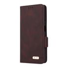 For Motorola Moto G15 Magnetic Clasp Leather Phone Case(Brown) - 2