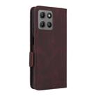 For Motorola Moto G15 Magnetic Clasp Leather Phone Case(Brown) - 3