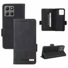For Motorola Moto G15 Magnetic Clasp Leather Phone Case(Black) - 1