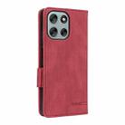 For Motorola Edge 60 Pro Magnetic Clasp Leather Phone Case(Red) - 3