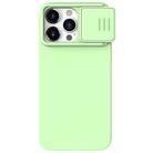 For iPhone 15 Pro Max NILLKIN CamShield MagSafe Liquid Silicone Phone Case(Green) - 1