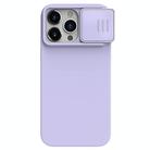 For iPhone 15 Pro Max NILLKIN CamShield MagSafe Liquid Silicone Phone Case(Purple) - 1
