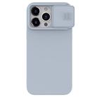 For iPhone 15 Pro Max NILLKIN CamShield MagSafe Liquid Silicone Phone Case(Grey) - 1