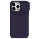 For iPhone 15 Pro Max NILLKIN CamShield MagSafe Liquid Silicone Phone Case(Deep Purple) - 1