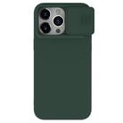 For iPhone 15 Pro Max NILLKIN CamShield MagSafe Liquid Silicone Phone Case(Dark Green) - 1