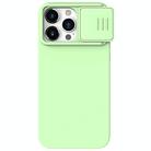For iPhone 15 Pro NILLKIN CamShield MagSafe Liquid Silicone Phone Case(Green) - 1