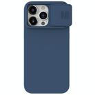 For iPhone 15 Pro NILLKIN CamShield MagSafe Liquid Silicone Phone Case(Blue) - 1