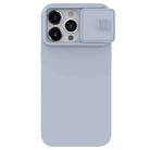 For iPhone 15 Pro NILLKIN CamShield MagSafe Liquid Silicone Phone Case(Grey) - 1