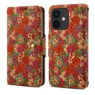 For iPhone 11 Denior Flower Language Series Cork Fabric Oil Edge Leather Phone Case(Summer) - 1