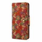 For iPhone 16 Denior Flower Language Series Cork Fabric Oil Edge Leather Phone Case(Summer) - 2