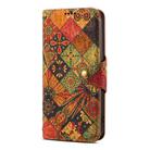 For iPhone 16 Plus Denior Flower Language Series Cork Fabric Oil Edge Leather Phone Case(Autumn) - 2