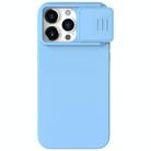 For iPhone 15 Pro NILLKIN CamShield Liquid Silicone Phone Case(Sky Blue) - 1