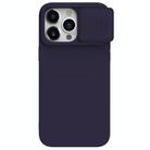 For iPhone 15 Pro NILLKIN CamShield Liquid Silicone Phone Case(Deep Purple) - 1