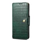 For iPhone 16 Denior Crocodile Texture Oil Edge Leather Phone Case(Green) - 2