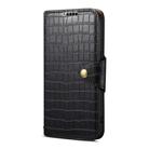 For iPhone 16 Plus Denior Crocodile Texture Oil Edge Leather Phone Case(Black) - 2