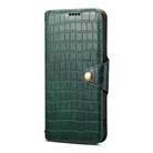 For iPhone 16 Pro Denior Crocodile Texture Oil Edge Leather Phone Case(Green) - 2