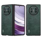 For Huawei Mate X5 ABEEL Dual Color Lichi Texture PU Phone Case(Green) - 1